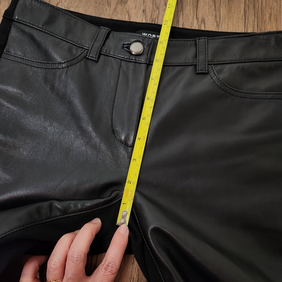 WORTH NEW YORK black stretch leather pants - Picture 13 of 14